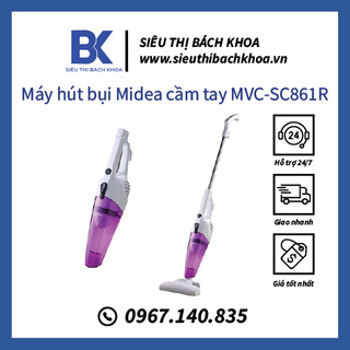 Máy hút bụi Midea cầm tay MVC-SC861R - Công suất 600w hút bụi mịn, vệ sinh ô tô