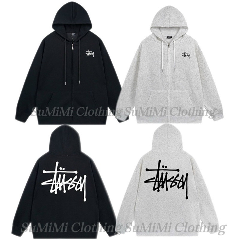 Áo Khoác Nỉ Hoodie ZIP STU SSY trẻ trung vải nỉ dày dặn, Áo Hoodie Nam Nữ chất nỉ siêu mịn hàng cao cấp chuẩn form