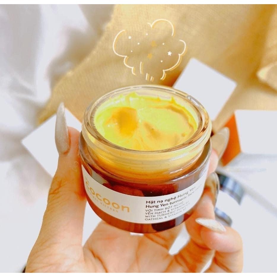 Mặt Nạ Nghệ Hưng Yên COCOON 30ml  đều màu, Giảm Thâm Thuần Chay