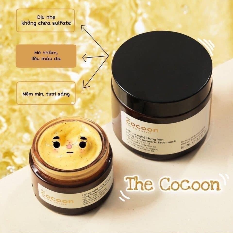 Mặt Nạ Nghệ Hưng Yên COCOON 30ml  đều màu, Giảm Thâm Thuần Chay