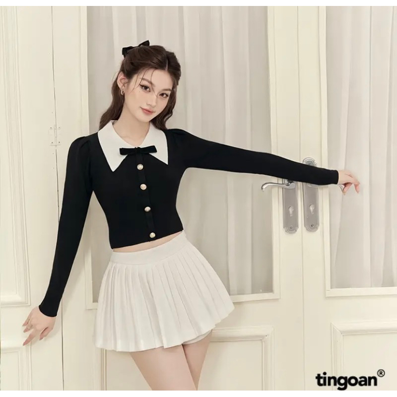 Pass áo SOFIA TOP MÀU ĐEN NEWTAG TINGOAN