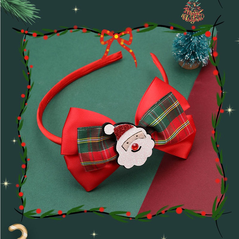 Phụ kiện giáng sinh cho bé, băng đô bờm cài tóc kẹp tóc giáng sinh, mắt kính noel, mũ nón ông già noel cho trẻ em