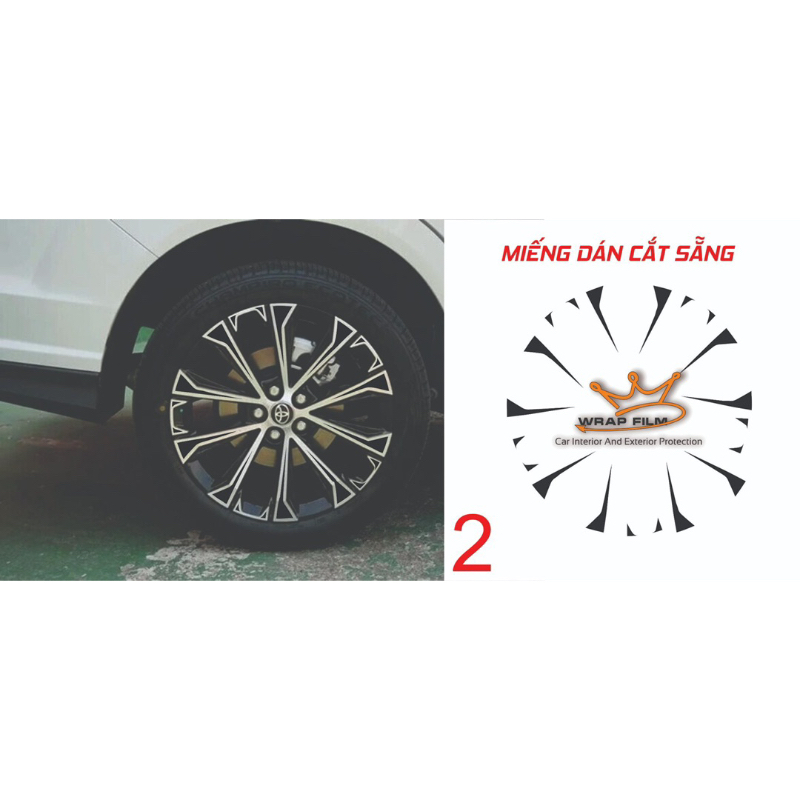 Decal dán mâm Toyota Veloz bản top