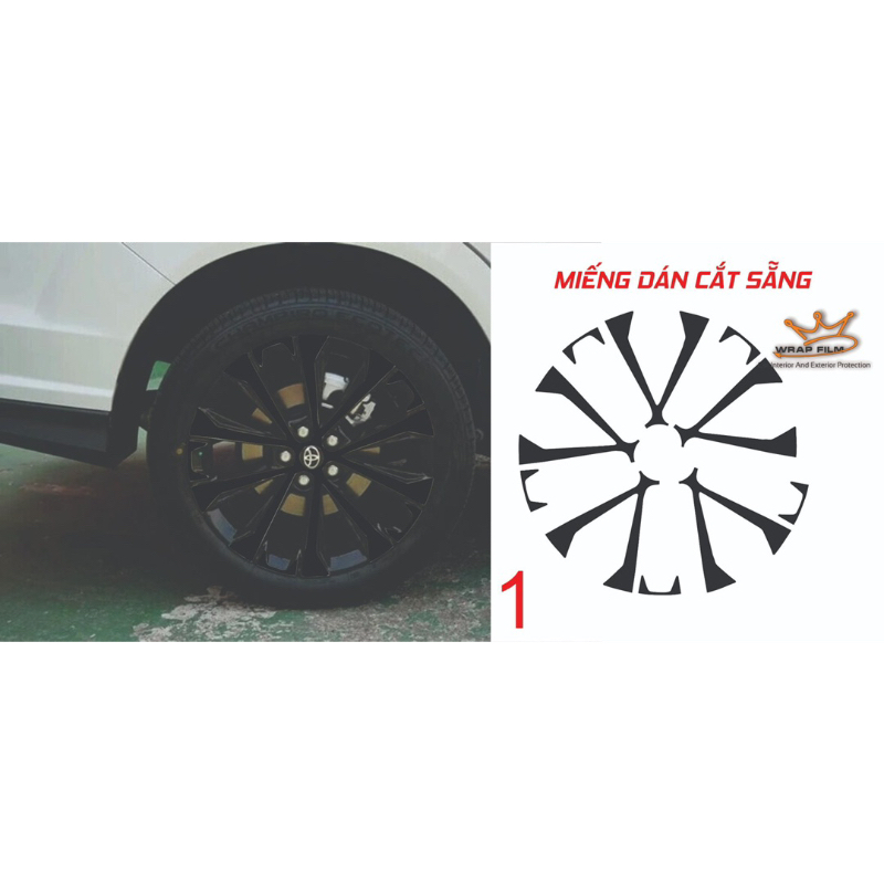 Decal dán mâm Toyota Veloz bản top