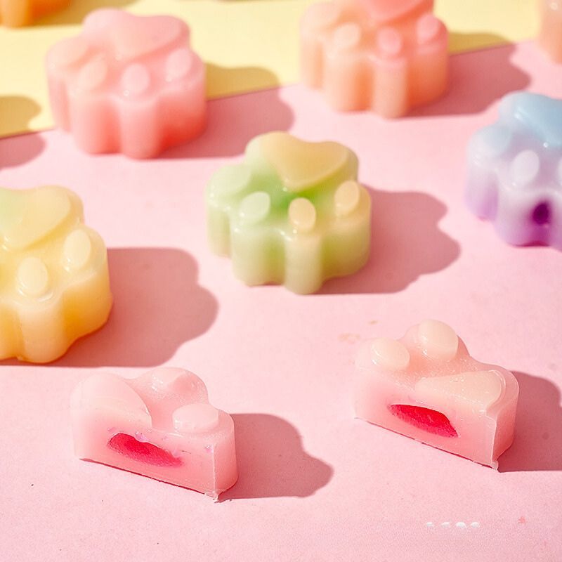 Kẹo Sáp Trái Cây Nhiều Vị Hình Chai Nước / Chân Mèo / Thanh Que