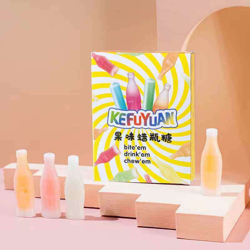 Kẹo Sáp Trái Cây Nhiều Vị Hình Chai Nước / Chân Mèo / Thanh Que