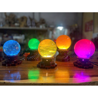 Chân đế led 7 màu đẹp đặt cầu đá phong thuỷ