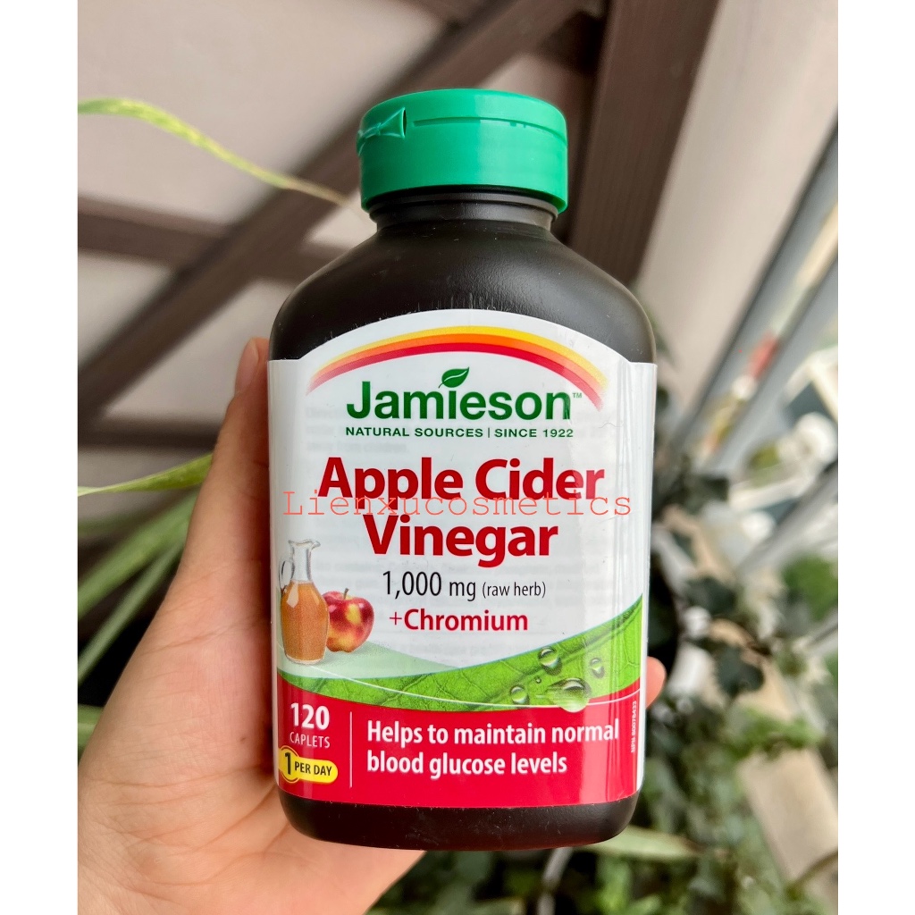 Jamieson giấm táo + chromium, hộp 120 viên