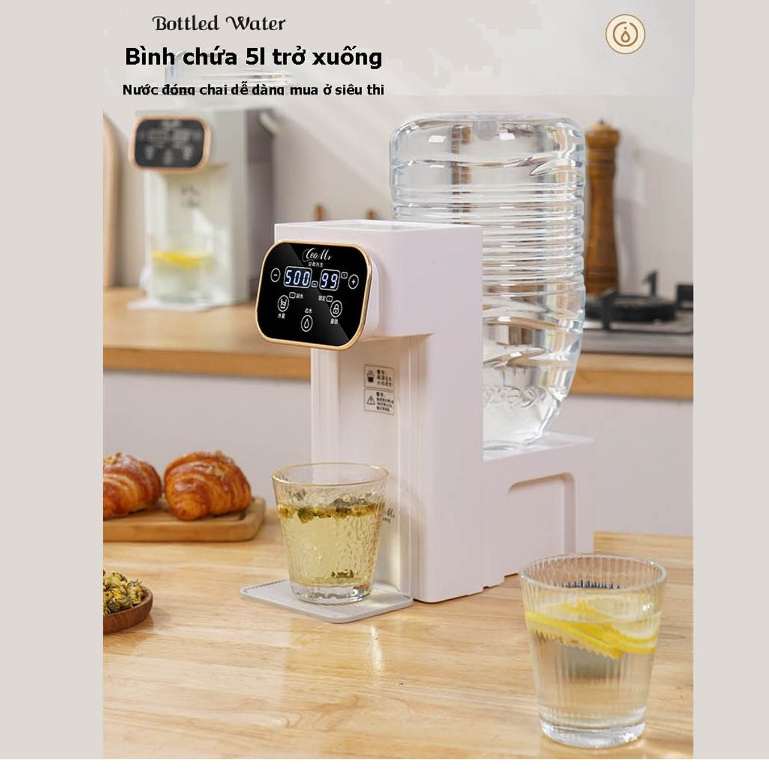 Bình đun nước nóng siêu tốc dung tích 3l, Bình đun nước nóng pha sữa cho bé, Máy làm nước nóng đa năng có khóa an toàn