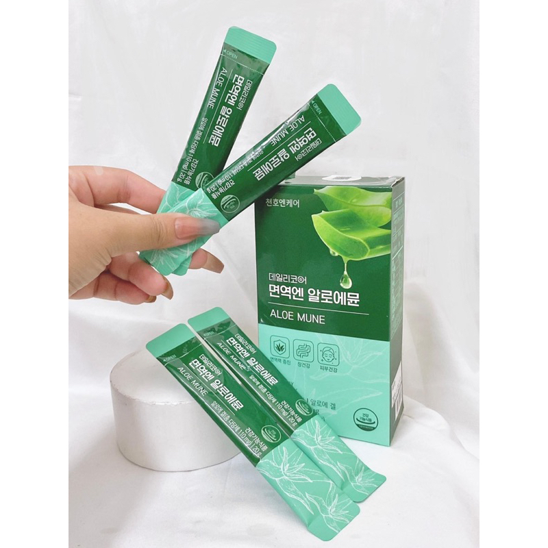 Thạch Nha Đam Dưỡng Nhan Chunho Ncare Cho Cả Nam Và Nữ – Hộp 15 Thanh | Xù Korea