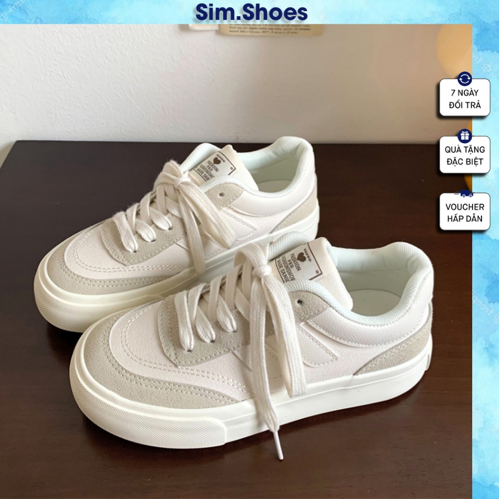 Giày Nữ Đi Học Giày Vải Canvas Hoạ Tiết Ngôi Sao