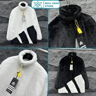  Áo Khoác Lông Cừu Adidas  Áo Khoác Thom 3 Sọc Dưới Thân Nam Nữ Mặc Đẹp 
