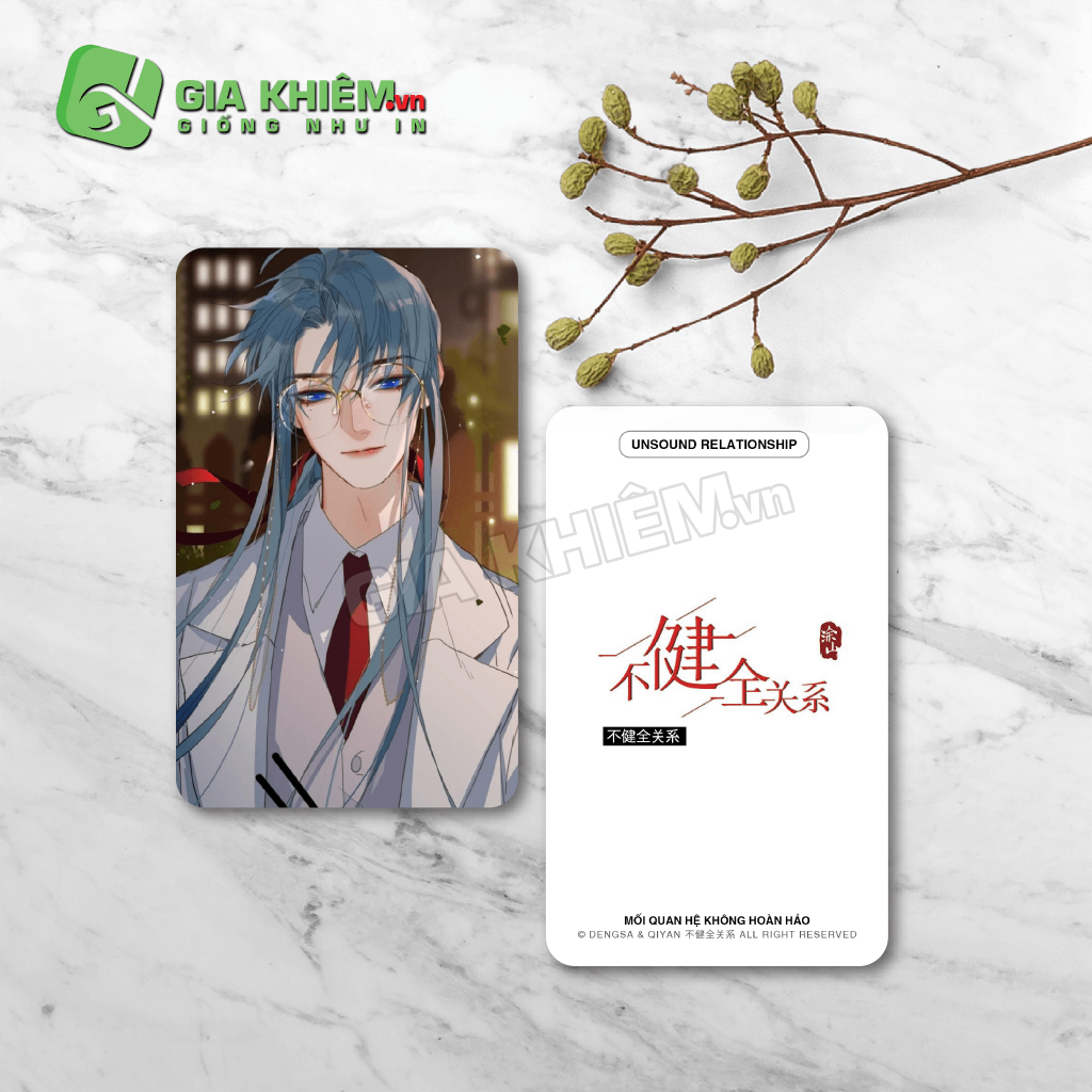Card bo góc giấy truyện MỐI QUAN HỆ KHÔNG HOÀN HẢO - UNSOUND RELATIONSHIP - TENG RUIYU