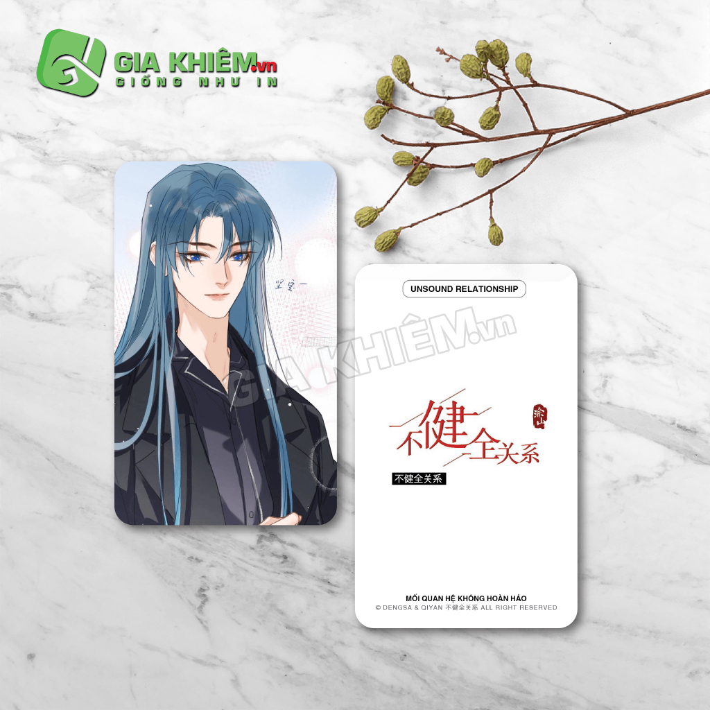 Card bo góc giấy truyện MỐI QUAN HỆ KHÔNG HOÀN HẢO - UNSOUND RELATIONSHIP - TENG RUIYU
