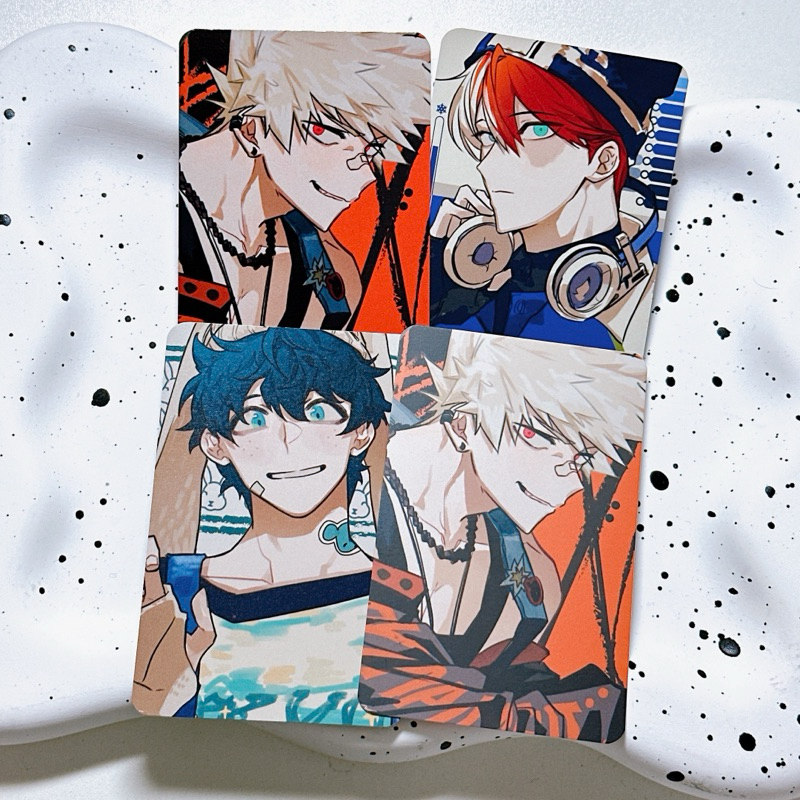 Thẻ MHA My Hero Academia Deku, Baku, Shoto by artist @dalsu