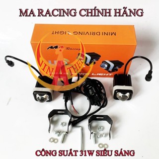 Đèn Trợ Sáng Bi Cầu Mini M10 MA Racing 2 Mầu Mắt Quỷ 12-24v 30w MINIM3
