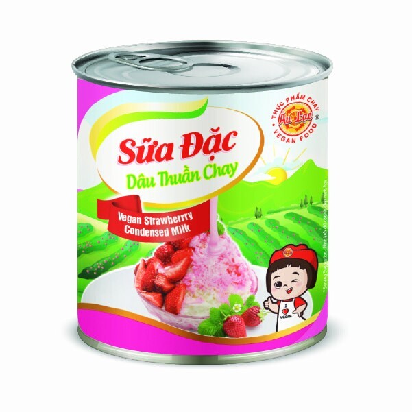 Sữa Đặc Dâu Thuần Chay Âu Lạc 330g