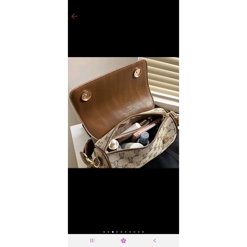 Túi xách đeo chéo nữ, túi xách thời trang Beibaobao kèm móc khóa_Cream Bear Việt Nam