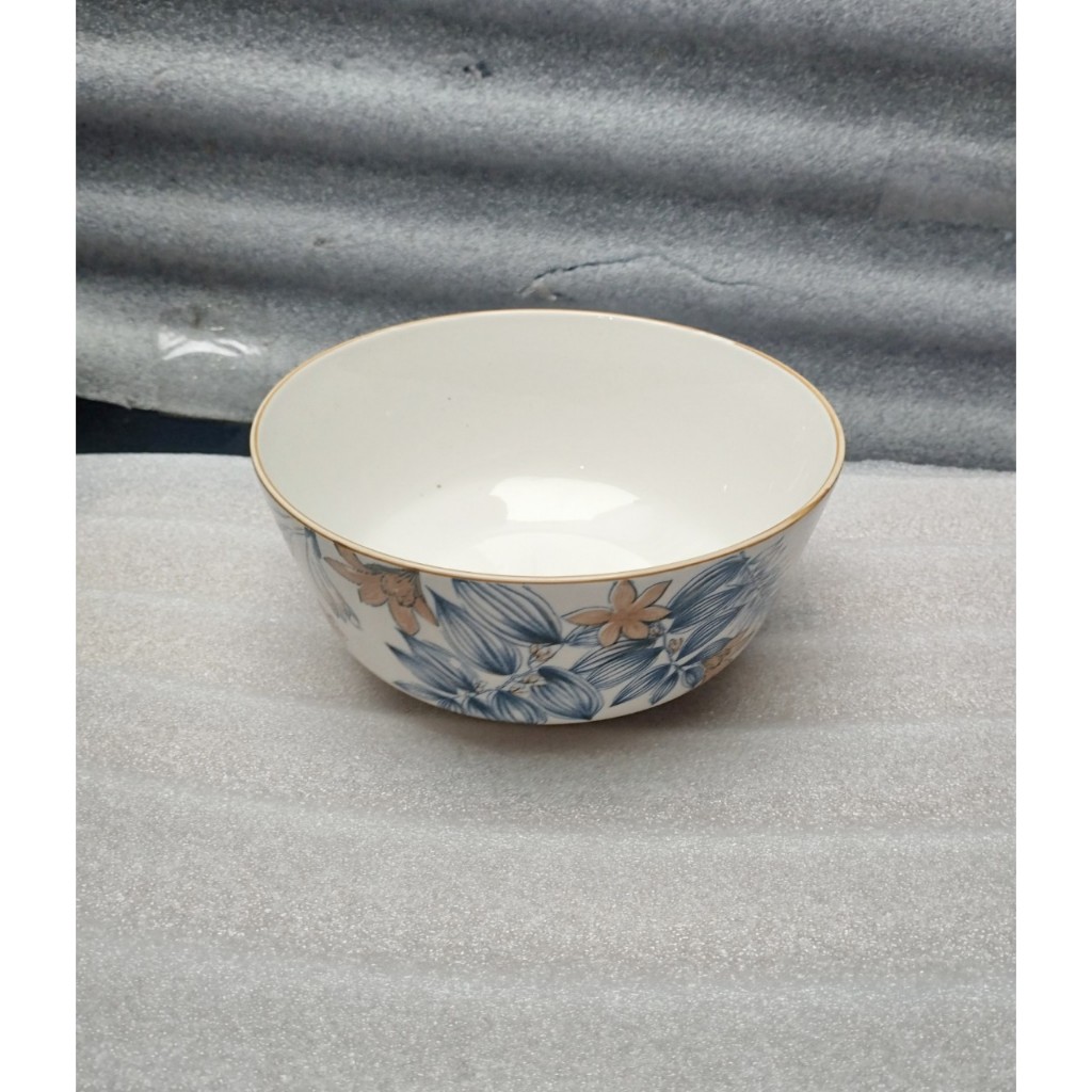 tô sứ hoa văn simple 15cm tô sứ trắng