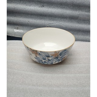 Tô sứ hoa văn simple 15cm tô sứ trắng