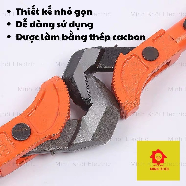 Mỏ lết răng kẹp nhanh Asaki AK-8318,AK-8319,mỏ lết răng tự động Asaki,mỏ lết đa năng,kìm nước mỏ lết,mỏ lết công nghiệp