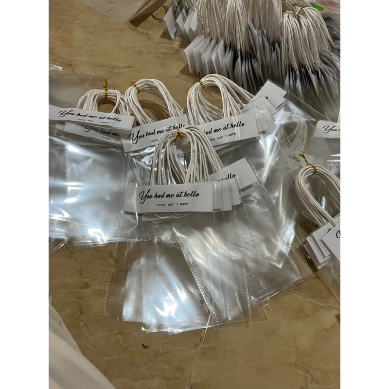 10 cai túi đựng hoa trong suốt size 15*20