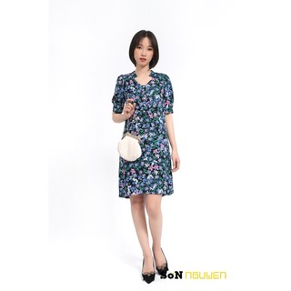 SONNGUYEN Đầm hoa dáng suông tay ngắn 82801