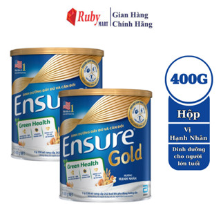 [Date T5/25]  Combo 2 lon Sữa bột Ensure Gold Green Health Đạm thực vật hương Hạnh nhân 400G