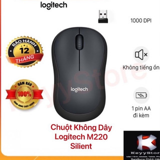 Chuột Không Dây Logitech M220 Silent Không Tiếng Động - Bảo Hành 12 Tháng