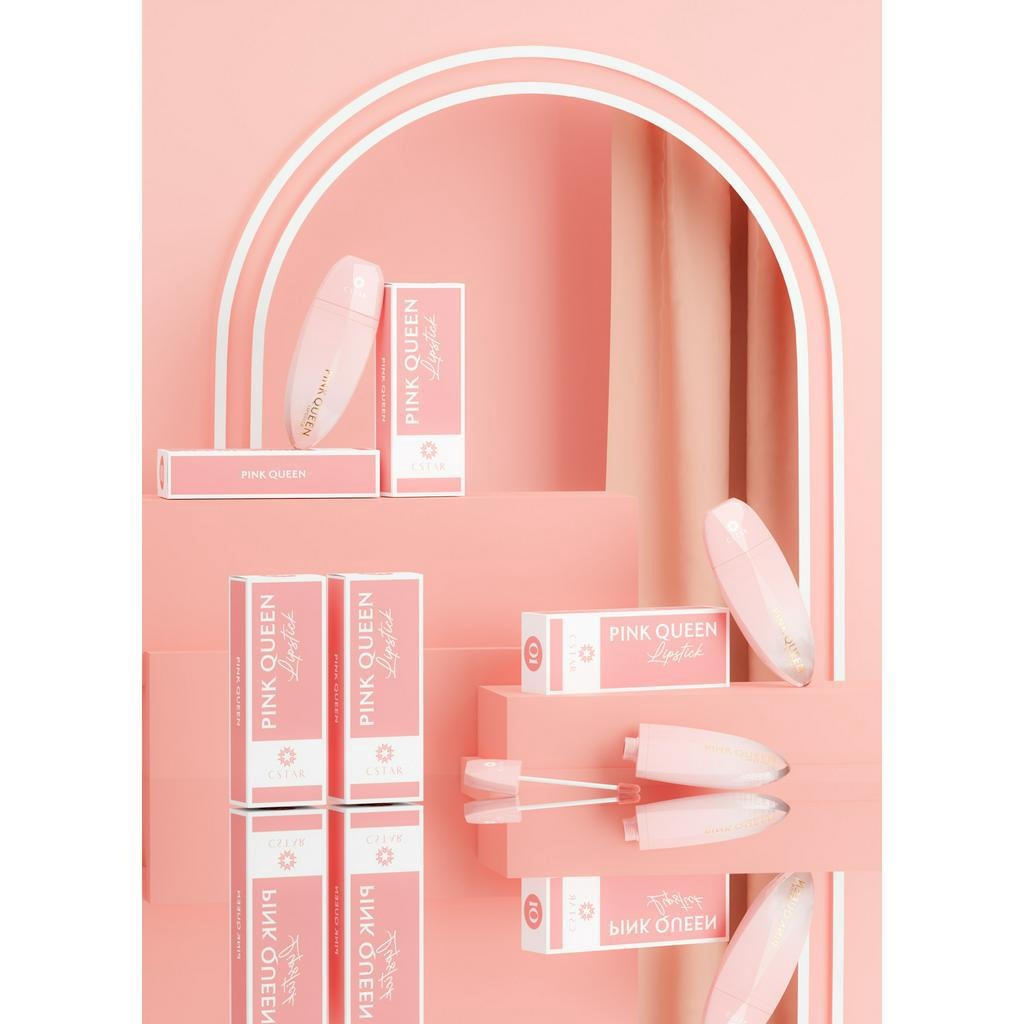 Son lì Pink Queen mềm mịn như nhung chống thấm nước chống khô môi lâu trôi 10ml