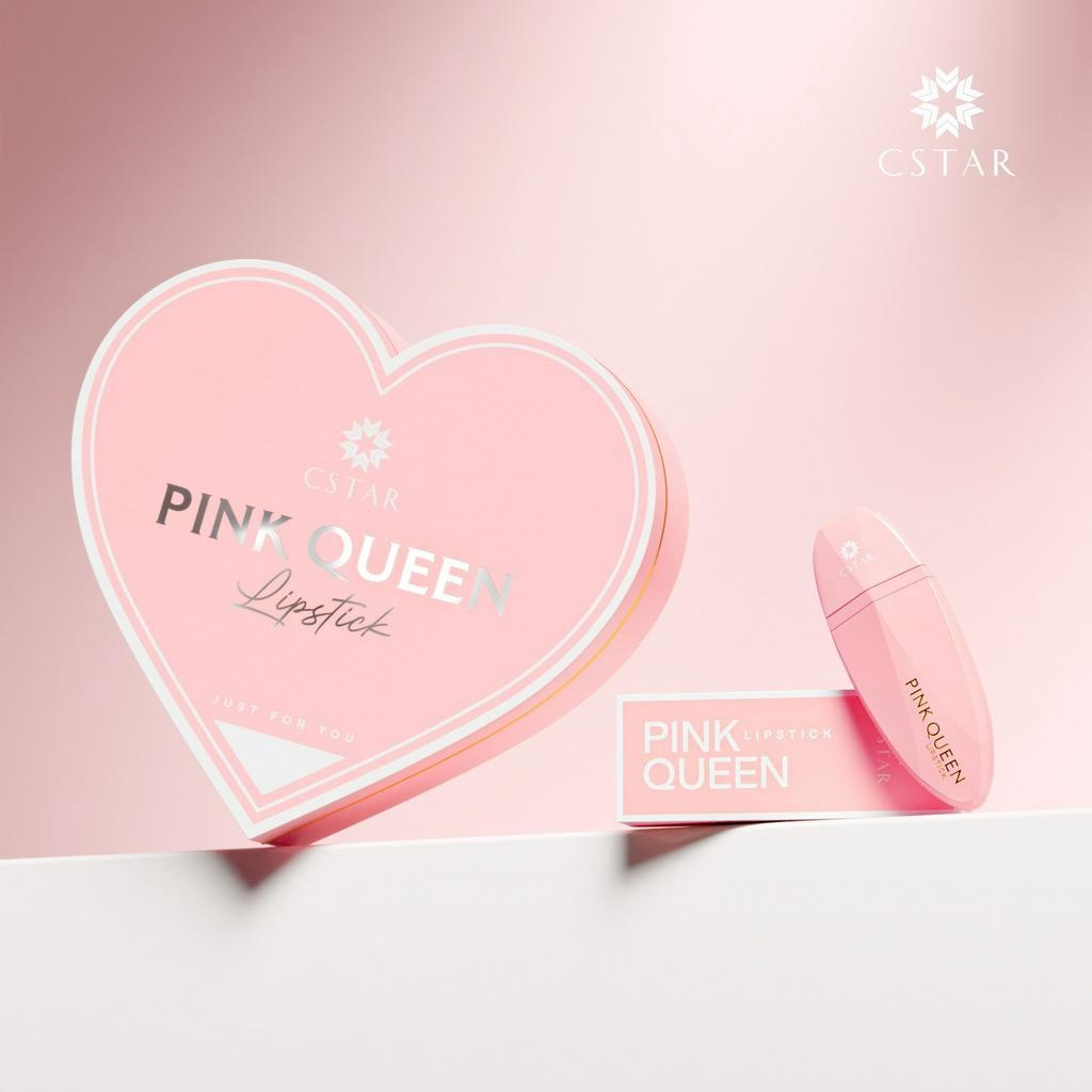 Son lì Pink Queen mềm mịn như nhung chống thấm nước chống khô môi lâu trôi 10ml