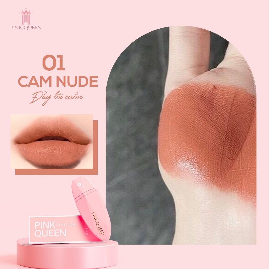 SON KEM SIÊU LÌ KHÔNG TRÔI 2 ĐẦU PINK QUEEN