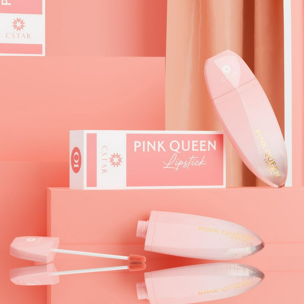 Son lì Pink Queen mềm mịn như nhung chống thấm nước chống khô môi lâu trôi 10ml