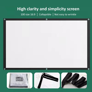 Màn chiếu chống ánh sáng led, màn phản quang 100/120 inch, 16:9 màn chiếu chống ánh sáng, treo tường hd 3d