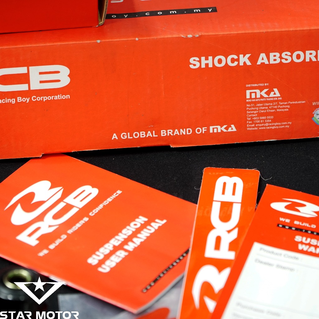 Phuộc sau, giảm xóc RCB hàng chính hãng dành cho các dòng xe Sirius 275mm