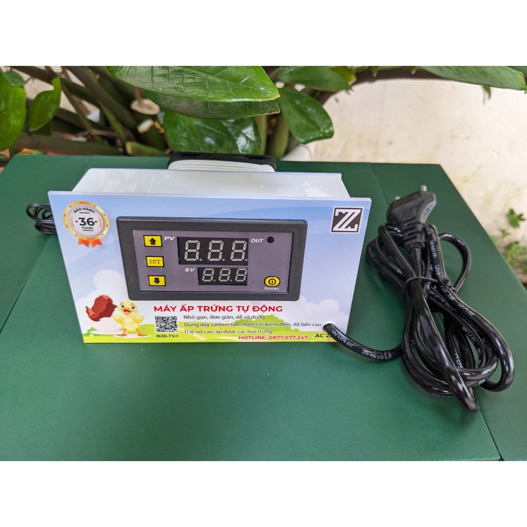 Máy ấp trứng tự động BZE TV.1 cao cấp, dùng sợi Carbon siêu bền dễ thay thế