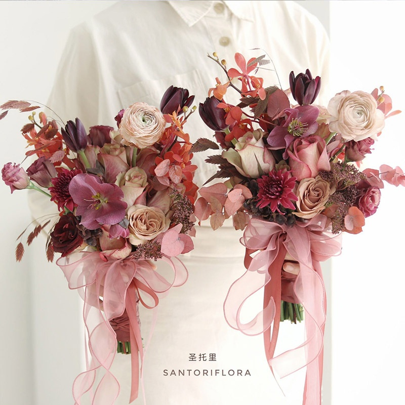 Cuộn ruy băng đuôi cá bản 4cm - 9m, ruy băng voan viền sóng biển trang trí bánh sinh nhật, bó hoa