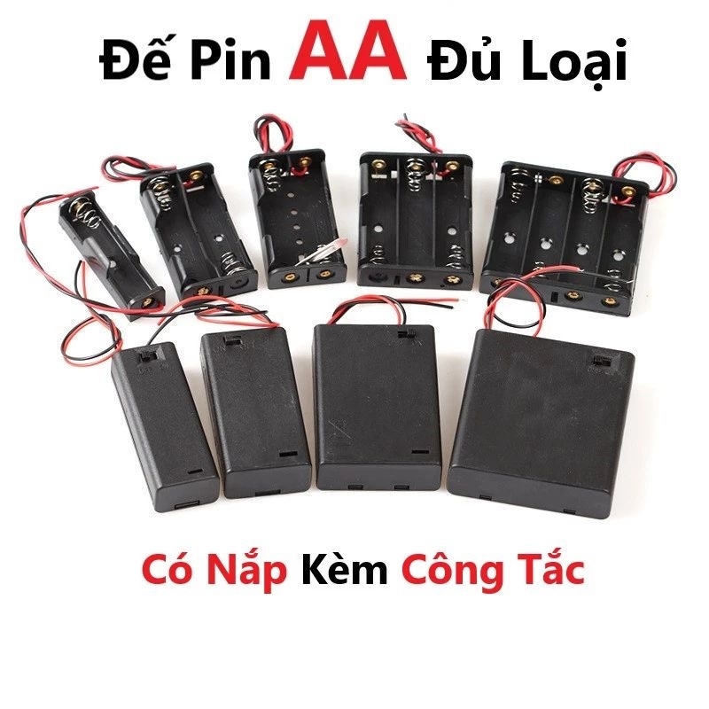 (Sỉ) Đế pin 2A ,3A khay pin 2A,3A ,1 pin ,2 pin,3pin. 4pin đủ loại
