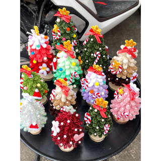 Cây thông noel kẽm nhung siêu xinh