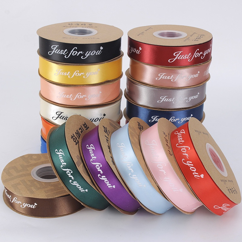 Ruy Băng Lụa In Chữ 2cm, Ruy Băng Vải Dài 45M Chất Đẹp