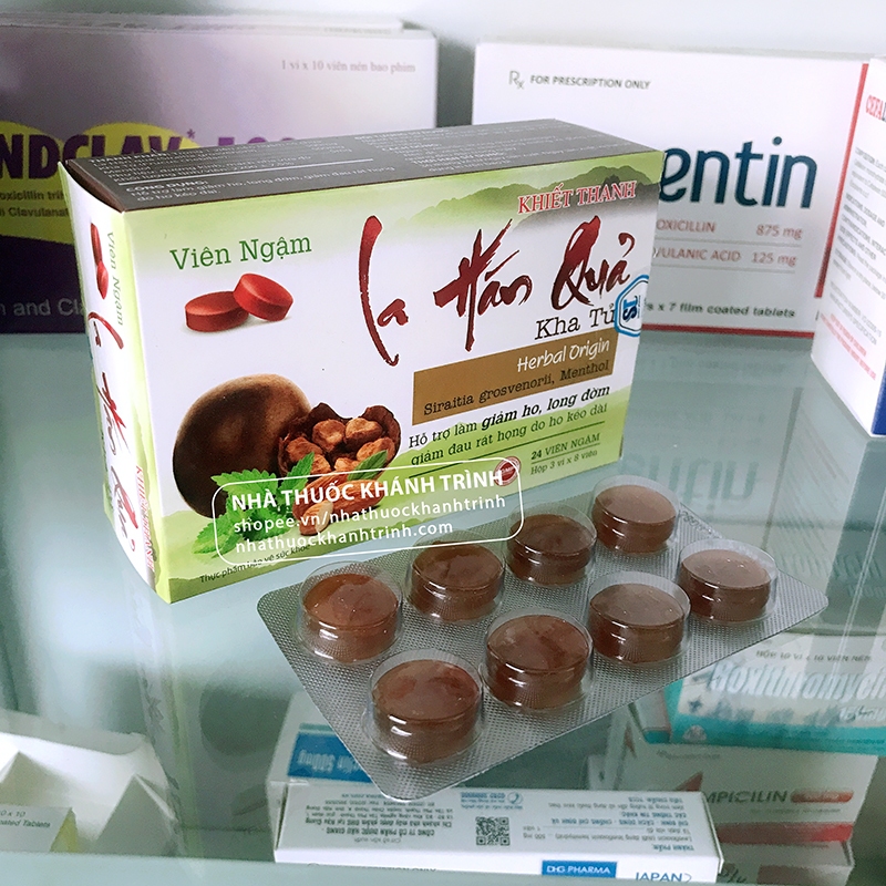 Viên ngậm La Hán Quả Santex - bổ phế, giảm ho khan, ho có đờm