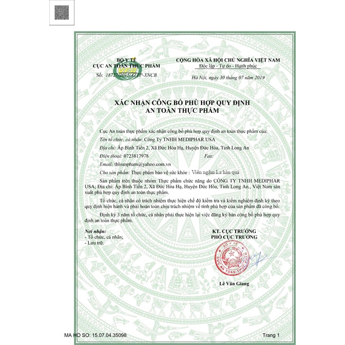 Viên ngậm La Hán Quả Santex - bổ phế, giảm ho khan, ho có đờm