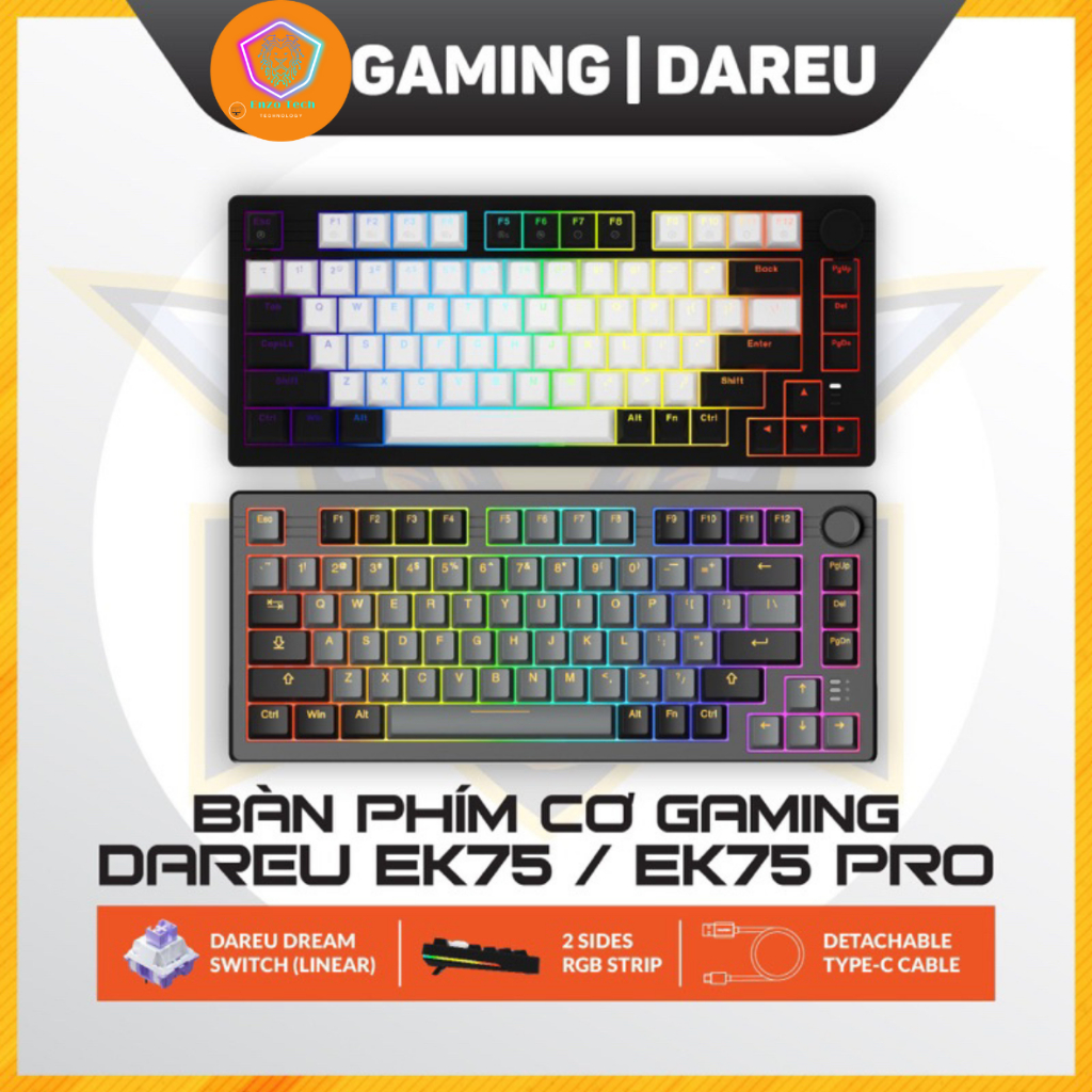 Bàn phím cơ chính hãng Dareu EK75 / EK75 Pro