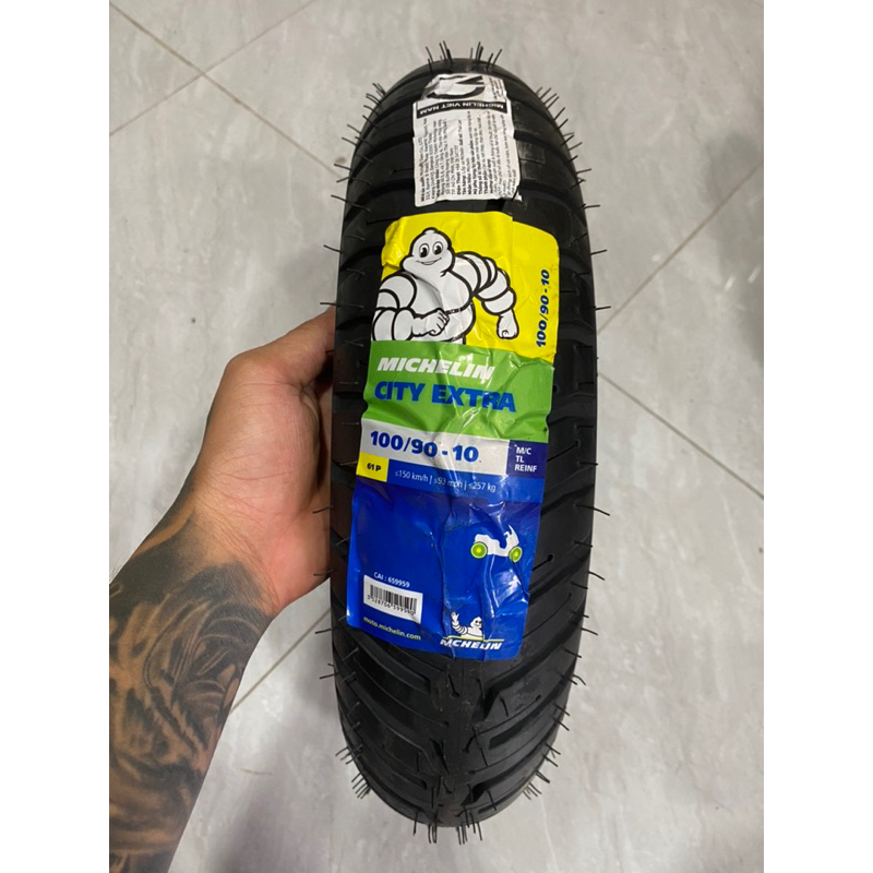 Vỏ lốp xe máy Honda Lead MICHELIN CITY EXTRA Trước 90/90-12 Sau 100/90-10 TL