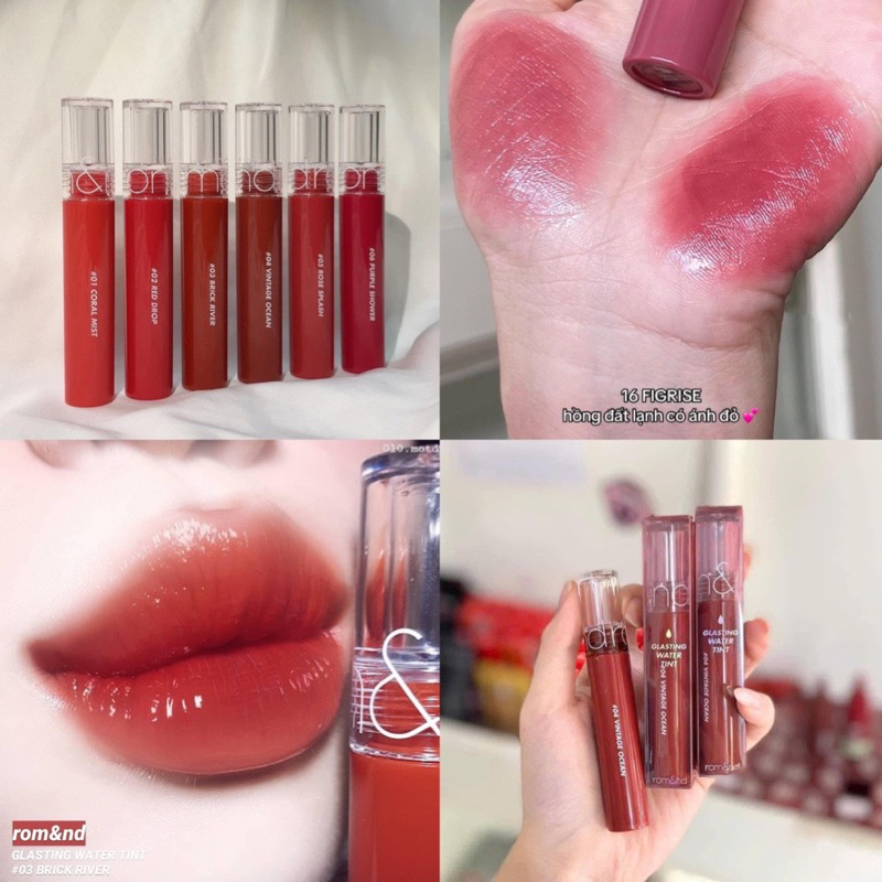 Son Tint Nước Siêu Lì, Lâu Trôi Romand Glasting Water Tint 4g