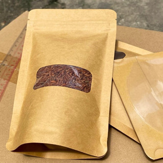 1 túi zip kraft ô cửa sổ