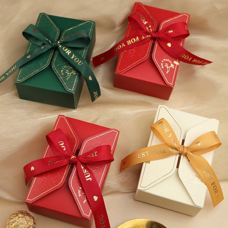 Hộp đựng kẹo hộp quà cưới giỏ quà Tết hộp socola 6v Valentine dáng bao th