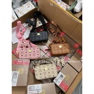 Túi hộp đeo chéo Mờ cê m đeo chéo kèm móc mickey Full hộp
