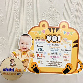 Phụ kiện trang trí sinh nhật cho bé đẹp rẻ - Mẫu bảng thành tích để bàn