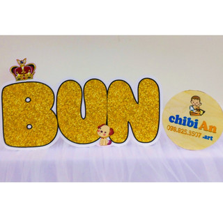 IN BẢNG TÊN BÉ ĐỂ BÀN/DÁN TƯỜNG - PHỤ KIỆN TRANG TRÍ BÀN TIỆC SINH NHẬT